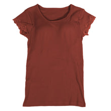 画像をギャラリービューアに読み込む, ブラトップ 半袖 カップ付 tシャツ 綿100 インナー レディース M～LL (カップ付き 半袖インナー Tシャツ フレンチ袖 下着 締め付けない ひびきにくい) (在庫限り)
