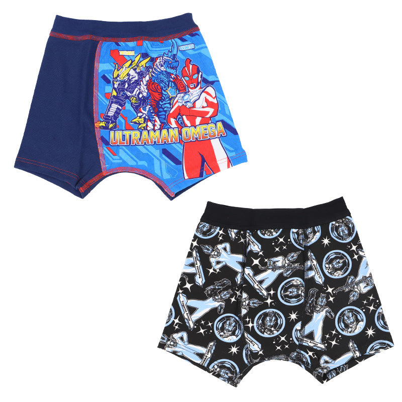 ウルトラマン ボクサーブリーフ キッズ ウルトラマンオメガ 2枚組 100 110 120 cm ボクサーパンツ 子供 下着 男の子 ウルトラマンパンツ 男児 インナー 入園祝い まとめ買い 2P 綿 コットン cotton ブリーフ 前閉じ