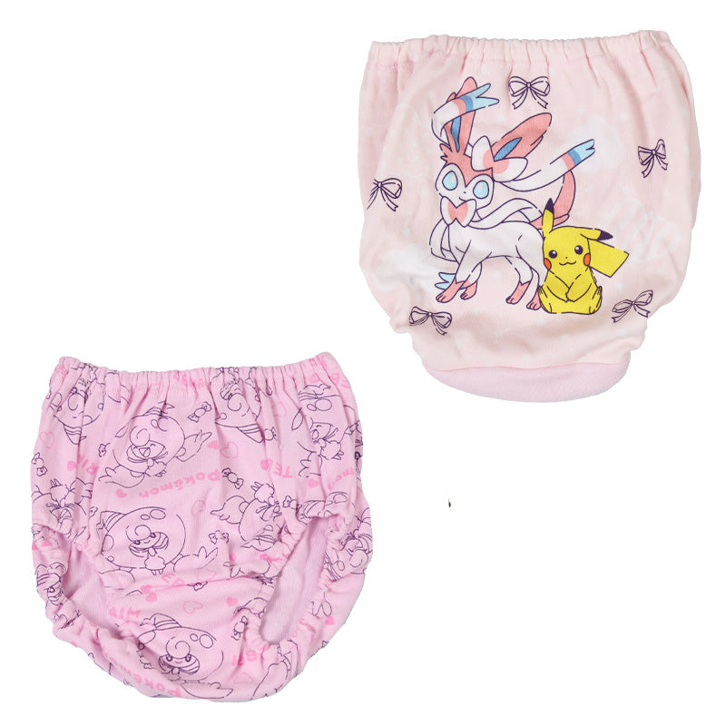 ポケモン 女児ショーツ キッズ ショーツ ピカチュウ ポケットモンスター 2枚組 110 120 130 cm 女の子 パンツ 下着 子供 子ども キャラクター インナー 肌着 入園 ニンフィア まとめ買い 2P 綿100% コットン100% cotton100% 大人気 人気キャラクター