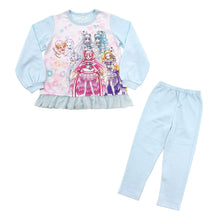 画像をギャラリービューアに読み込む, 光るパジャマ プリキュア パジャマ 裏起毛 長袖 女の子 キッズ トレーナー 光る 冬 上下セット 100cm～130cm 110cm 120cm 女児 子供 わんだふるぷりきゅあ！ ひろがるスカイ！プリキュア お泊り保育
