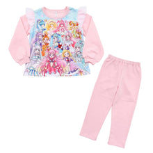 画像をギャラリービューアに読み込む, 光るパジャマ プリキュア パジャマ 裏起毛 長袖 女の子 キッズ トレーナー 光る 冬 上下セット 100cm～130cm 110cm 120cm 女児 子供 わんだふるぷりきゅあ！ ひろがるスカイ！プリキュア お泊り保育
