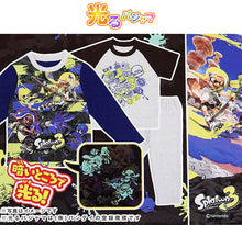 画像をギャラリービューアに読み込む, スプラトゥーン3 光るパジャマ 半袖 長袖 キッズ 男の子 上下セット 120～140cm 子供 120 130 140 子供服 春 秋 長ズボン スプラトゥーン スプラ ルームウェア 男児 ジュニア お泊り保育 (在庫限り)
