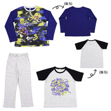 画像をギャラリービューアに読み込む, スプラトゥーン3 光るパジャマ 半袖 長袖 キッズ 男の子 上下セット 120～140cm 子供 120 130 140 子供服 春 秋 長ズボン スプラトゥーン スプラ ルームウェア 男児 ジュニア お泊り保育 (在庫限り)
