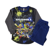 画像をギャラリービューアに読み込む, 光るパジャマ スプラトゥーン パジャマ 裏起毛 長袖 男の子 スプラトゥーン3 上下セット 110cm～140cm キッズ ジュニア 冬用 男児 子供 スプラ トレーナー 光る 120cm 130cm お泊り
