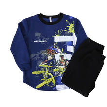 画像をギャラリービューアに読み込む, 光るパジャマ スプラトゥーン パジャマ 裏起毛 長袖 男の子 スプラトゥーン3 上下セット 110cm～140cm キッズ ジュニア 冬用 男児 子供 スプラ トレーナー 光る 120cm 130cm お泊り
