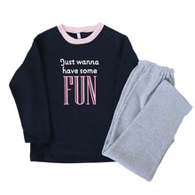 画像をギャラリービューアに読み込む, キッズ パジャマ 女の子 冬 長袖 あったかい ルームウェア 女児 保温 上下セット 130～160cm 子供服 子ども ナイトウェア ルームウエア 部屋着 上下 女子 (在庫限り)
