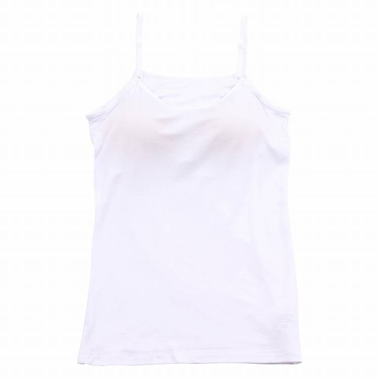 キャミソール ジュニア カップ付きキャミソール 中学生 小学生 柔らかい 150cm～165cm キャミ 体育 ガールズ 女の子 ジュニアインナー キッズ ダンス 下着 インナー カップ付キャミソール (在庫限り)