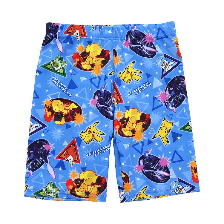 ポケモン 水着 男の子 キッズ 海パン 子供 海水パンツ ポケットモンスター 男児 キャラクター 110～130cm 子ども ジュニア スイムウェア 水泳 学校 授業 海水浴 マリンスポーツ