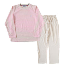 画像をギャラリービューアに読み込む, レディース パジャマ 長袖 部屋着 秋 冬 春 薄手 ルームウェア 上下セット M～LL 婦人 ナイトウェア ダンボールニット 長ズボン 上下 女性 母の日 クリスマス
