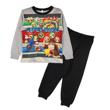 画像をギャラリービューアに読み込む, 光るパジャマ マリオ パジャマ 男児 長袖 スーパーマリオ 秋 冬 春 上下セット 110 120 130 140 cm キッズ 男の子 子供 部屋着 ルームウェア トレーナー ジュニア お泊り パジャマ上下 ルームウエア 部屋着 寝巻き 寝間着 男の子用 綿混
