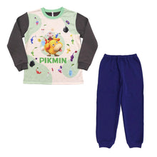 画像をギャラリービューアに読み込む, 光るパジャマ ピクミン パジャマ 長袖 裏起毛 上下セット 110cm～140cm ピクミン4 トレーナー 光る 120cm 130cm キッズ ジュニア 女児 冬用 お泊り
