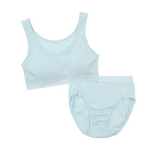 画像をギャラリービューアに読み込む, スポーツブラ ジュニアブラ セット ジュニア キッズ スポブラ 中学生 小学生 下着 リブ 上下セット 150～165cm ハーフトップ ショーツ 子供 下着 ブラジャー 女の子 女子 ノンワイヤーブラ スポーツブラジャー ドライ 150 160 165
