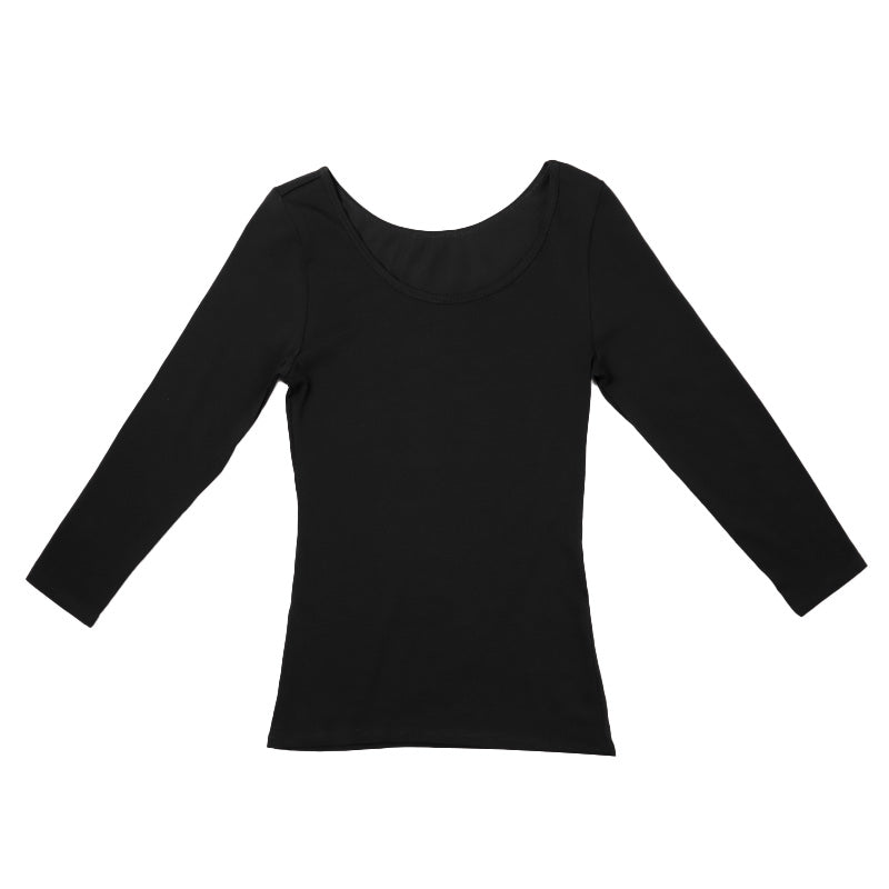 インナー ８分袖 レディース 綿混 起毛 シャツ 丸首 M L LL 下着 肌着 女性 綿 コットン 長袖 トップス 薄手 アンダーウェア 保湿 静電気対策 ストレッチ 洗濯タグなし 快適