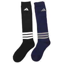 画像をギャラリービューアに読み込む, アディダス キッズ 靴下 ハイソックス 子供 冬 2足組 19-21cm～23-25cm 男の子 スポーツ ジュニア adidas ソックス ひざ下 19cm 23cm 男子 セット
