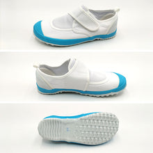 画像をギャラリービューアに読み込む, 上履き 上靴 小学生 幅広 内履き 子供 校内履き 靴 マジックテープ 14cm～28cm 教育パワーシューズ 甲高 つま先ゆったり 小学校 幼稚園 中学校 スクール 子ども うわばき うちばき 内ズック 学校靴 入園 入学
