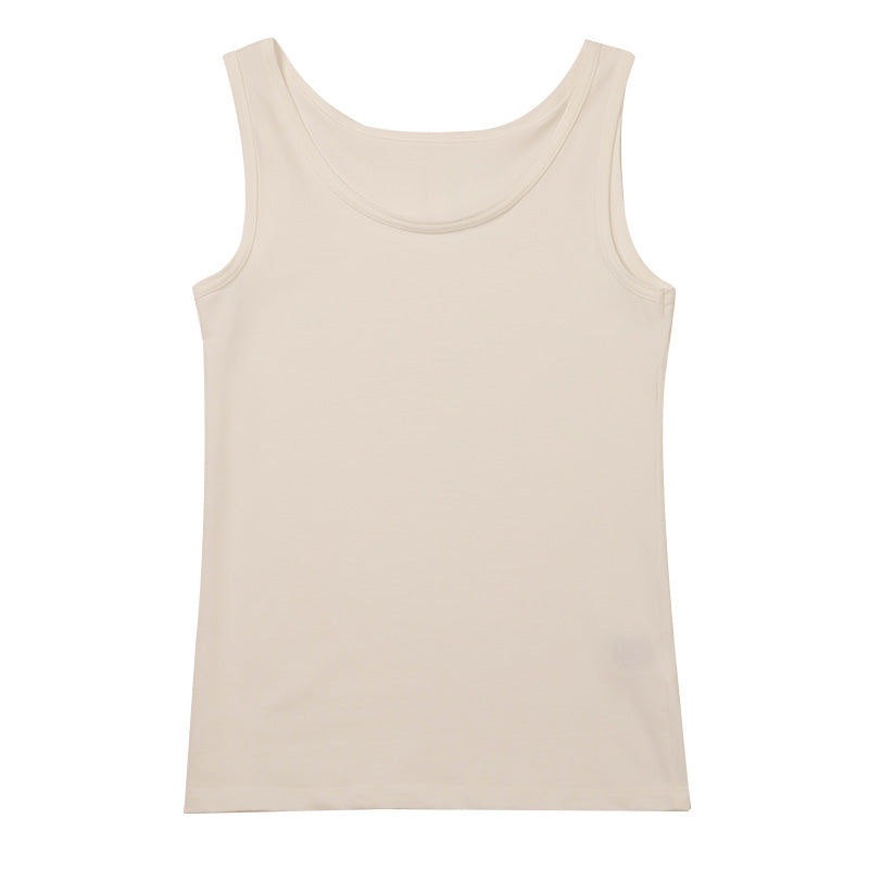 タンクトップ インナー レディース 綿混 M L LL リラックス アンダーウェア 女性 肌着 下着 敏感肌 肌に優しい コットン 綿 シンプル 無地 定番 黒 白 30代 40代 50代 60代