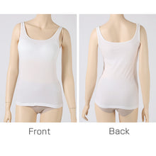 画像をギャラリービューアに読み込む, タンクトップ カップ付き インナー レディース 綿混 M L LL リラックス アンダーウェア 女性 肌着 下着 敏感肌 肌に優しい コットン 綿 シンプル 無地 定番 黒 白 30代 40代 50代 60代
