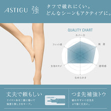 画像をギャラリービューアに読み込む, アスティーグ 強 ストッキング レディース パンスト S～LL ASTIGU パンティストッキング 婦人 黒 ベージュ 破れにくい アツギ Atsugi
