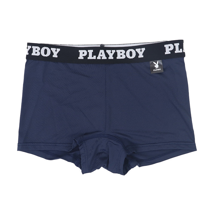 ショーツ レディース ボクサーショーツ 1分丈ショーツ 婦人 シンプル ブランド PLAYBOY M L LL 下着 肌着 インナー PLAY BOY かっこいい 綿混