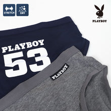 画像をギャラリービューアに読み込む, レディース ショーツ 2枚組 婦人 シンプル ブランド PLAYBOY M L LL 下着 肌着 インナー PLAY BOY かっこいい 綿混
