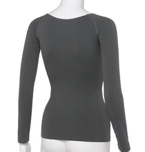 画像をギャラリービューアに読み込む, インナー レディース 八分袖 8分袖 長袖 ひびきにくい 肌着 丸首 クルーネック オフショルダー アツギ M L 婦人 黒 ベージュ 肌色 下着 アスティーグ ASTIGU
