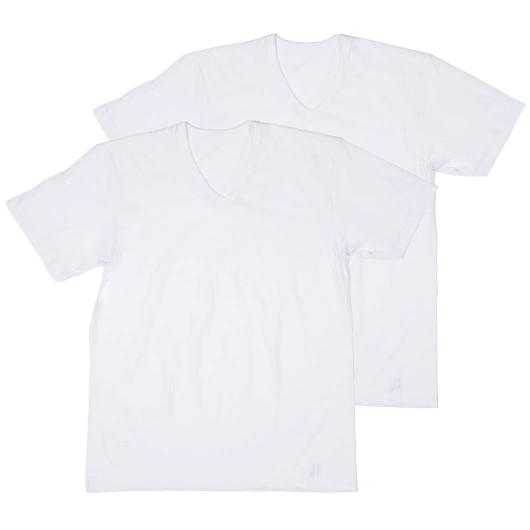 メンズ 半袖V首Tシャツ 半袖シャツ vネック 2枚組 吸汗速乾 吸水速乾 ドライ 乾きやすい 綿混 M L LL インナー 紳士 肌着 男 アンダーウェア まとめ買い