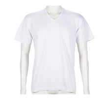 画像をギャラリービューアに読み込む, メンズ 半袖V首Tシャツ 半袖シャツ vネック 2枚組 吸汗速乾 吸水速乾 ドライ 乾きやすい 綿混 M L LL インナー 紳士 肌着 男 アンダーウェア まとめ買い
