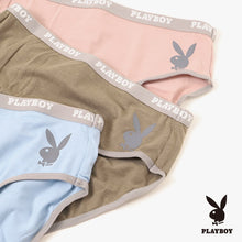 画像をギャラリービューアに読み込む, ショーツ レディース 婦人 3枚組 シンプル ブランド PLAYBOY プレイボーイ ベア天 M L LL 下着 肌着 インナー PLAY BOY かっこいい 綿混 まとめ買い セット
