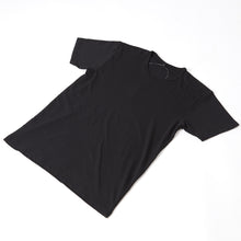 画像をギャラリービューアに読み込む, メンズ インナー Tシャツ 半袖 丸首 クルーネック 綿素材 夏 吸水速乾 ムレない ストレッチ 伸縮性 サラサラ 下着 肌着 クレープ サラッとした着心地 汗で蒸れにくい 白 黒 グレー ネイビー M L LL (在庫限り)
