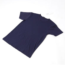画像をギャラリービューアに読み込む, メンズ インナー Tシャツ 半袖 丸首 クルーネック 綿素材 夏 吸水速乾 ムレない ストレッチ 伸縮性 サラサラ 下着 肌着 クレープ サラッとした着心地 汗で蒸れにくい 白 黒 グレー ネイビー M L LL (在庫限り)
