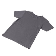画像をギャラリービューアに読み込む, メンズ インナー 半袖 夏 vネック tシャツ 速乾 シャリ感 ストレッチ サラサラ M～LL 涼しい クレープ 綿 ムレない 蒸れにくい べたつかない v首 下着 肌着 男性 紳士 (在庫限り)
