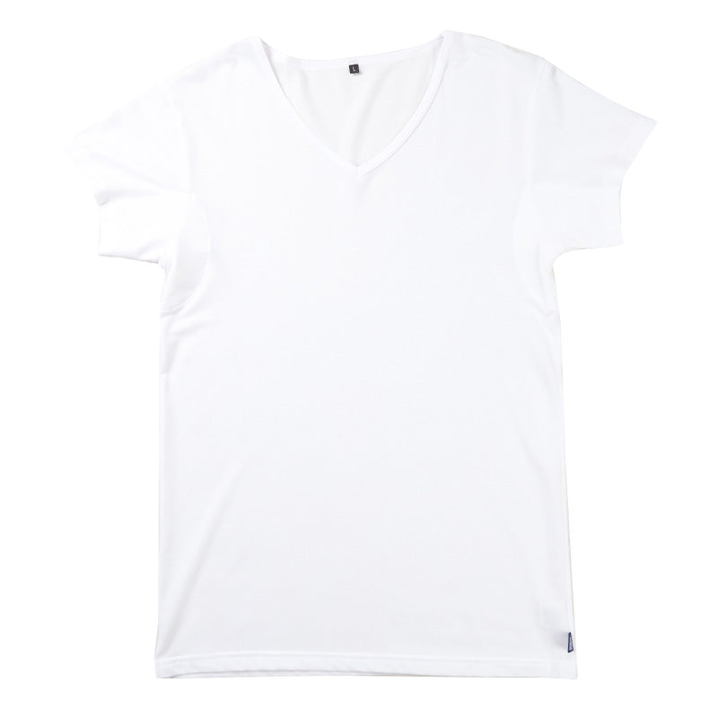 エドウィン EDWIN 汗対策 Tシャツ メンズ Vネック インナー 半袖 2分袖 消臭 抗菌 防臭 吸汗速乾 蒸れにくい M L LL 汗染み 汗取りインナー 脇汗 汗取り 夏 男性 下着 肌着 さらさら 速乾 通勤 通学 ワイシャツ