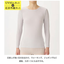 画像をギャラリービューアに読み込む, UVカット 長袖インナー レディース UV対策 紫外線対策 吸水速乾 通気性 軽量 M L LL 長袖 インナー アンダーシャツ 日焼け対策 夏用 薄手 さらさら 快適 無地 タックリバーシブル ブラック グレー ピンク お出かけ 通勤 ドライブ 運転 レジャー
