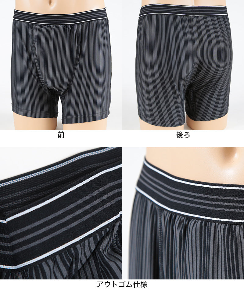 尿漏れ ボクサーパンツ 前開き M〜LL (軽失禁 尿漏れパッド