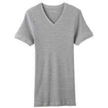 画像をギャラリービューアに読み込む, グンゼ BODY WILD Vネック リブ Tシャツ bodywild 綿100％ M～LL (GUNZE ボディーワイルド メンズ 男性 下着 肌着 ｔシャツ インナー 半袖 M L LL) (在庫限り)
