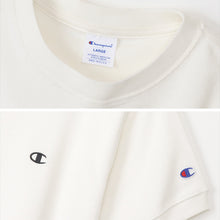 画像をギャラリービューアに読み込む, Champion Tシャツ メンズ 半袖 紳士 ウエア シャツ トップス S M L XL チャンピオン パイル生地 ロゴ シンプル ジム (在庫限り)
