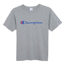 画像をギャラリービューアに読み込む, Champion メンズ 丸首 半袖Tシャツ (S～XL)(ベーシック チャンピオン ブランド 紳士 半袖シャツ 綿100% 大きいサイズあり) (在庫限り)
