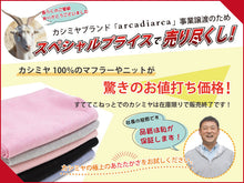 画像をギャラリービューアに読み込む, arcadiarca カシミヤ100% メンズガーゼ織りストール フリーサイズ (アルカディアルカ カシミア100% 男性 マフラー ギフト プレゼント ストール ガーゼ織り) (在庫限り)
