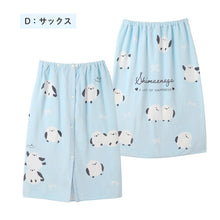 画像をギャラリービューアに読み込む, ラップタオル 綿100 吸水 キッズ シマエナガ柄 巻きタオル プールタオル 80×120cm 子供用 お名前タグ付き 大判 バスタオル 着替えタオル スナップボタン 小学生 幼稚園 保育園 スイミング 水泳授業 学校プール 海水浴 水遊び お風呂 女の子 男の子
