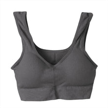 画像をギャラリービューアに読み込む, ノンワイヤー ブラジャー ワイヤレス リブ生地 ハーフトップ 無地 シンプル リラックス 締め付けない ストレッチ 伸縮性 伸びる ヨガ おうち 自宅 ゆったり らくらく 黒 グレー 茶 青 緑 M L LL 3L
