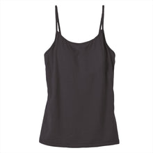 画像をギャラリービューアに読み込む, カップ付き キャミソール レディース ブラトップ 綿素材使用 綿混 無地 シンプル ベーシック 楽 ゆったり 重ね着 インナー リラックス ヨガ 下着 春 夏 秋 黒 白 グレー ベージュ 青 茶 M L LL
