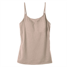 画像をギャラリービューアに読み込む, カップ付き キャミソール レディース ブラトップ 綿素材使用 綿混 無地 シンプル ベーシック 楽 ゆったり 重ね着 インナー リラックス ヨガ 下着 春 夏 秋 黒 白 グレー ベージュ 青 茶 M L LL
