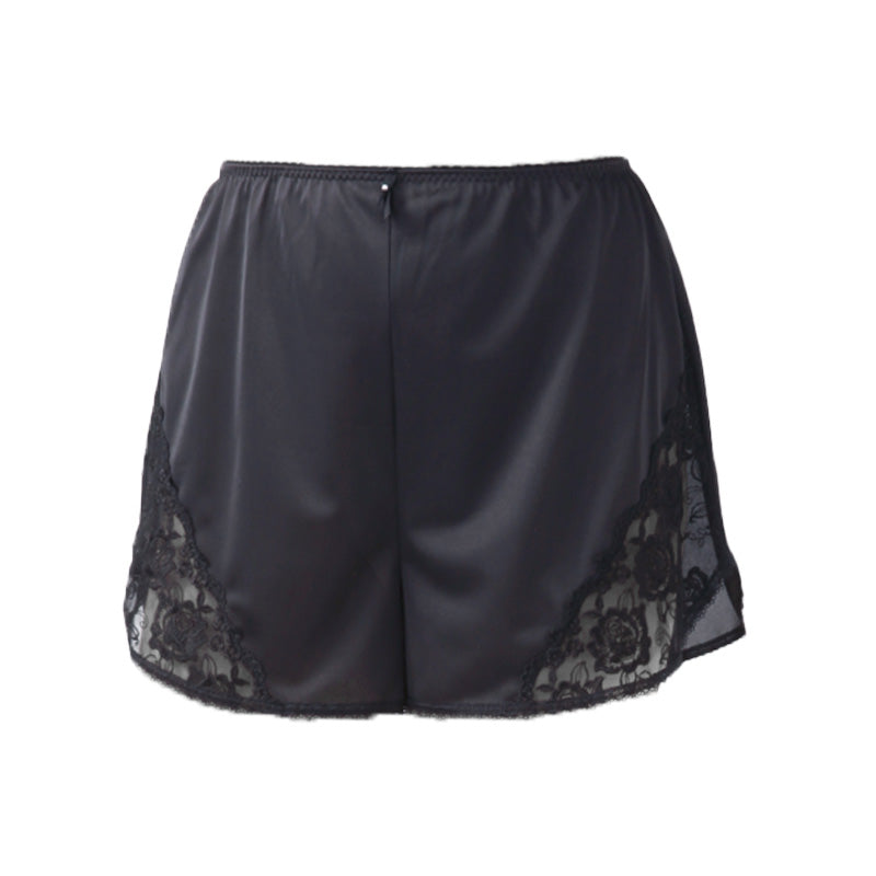 フレアパンツ ペチコート パンツ ペチパンツ レース ショート M～LL (一分丈 透けない 透け防止 インナー ランジェリー かわいい レディース 下着)