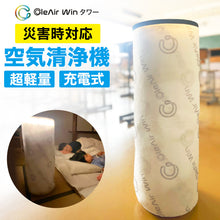 画像をギャラリービューアに読み込む, クレアウィン タワー 250×700mm CleAir Win クレアウイン コンパクト 空気清浄 抗ウイルス フィルター 花粉
