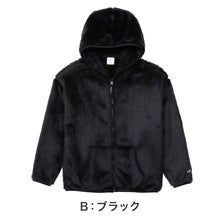 画像をギャラリービューアに読み込む, Champion チャンピオン レディース フリース ジャケット シープ M・L Champion ジップパーカー ロゴ入り フリース ボア 重ね着 冬 カジュアル ウィメンズ ジップフードジャケット

