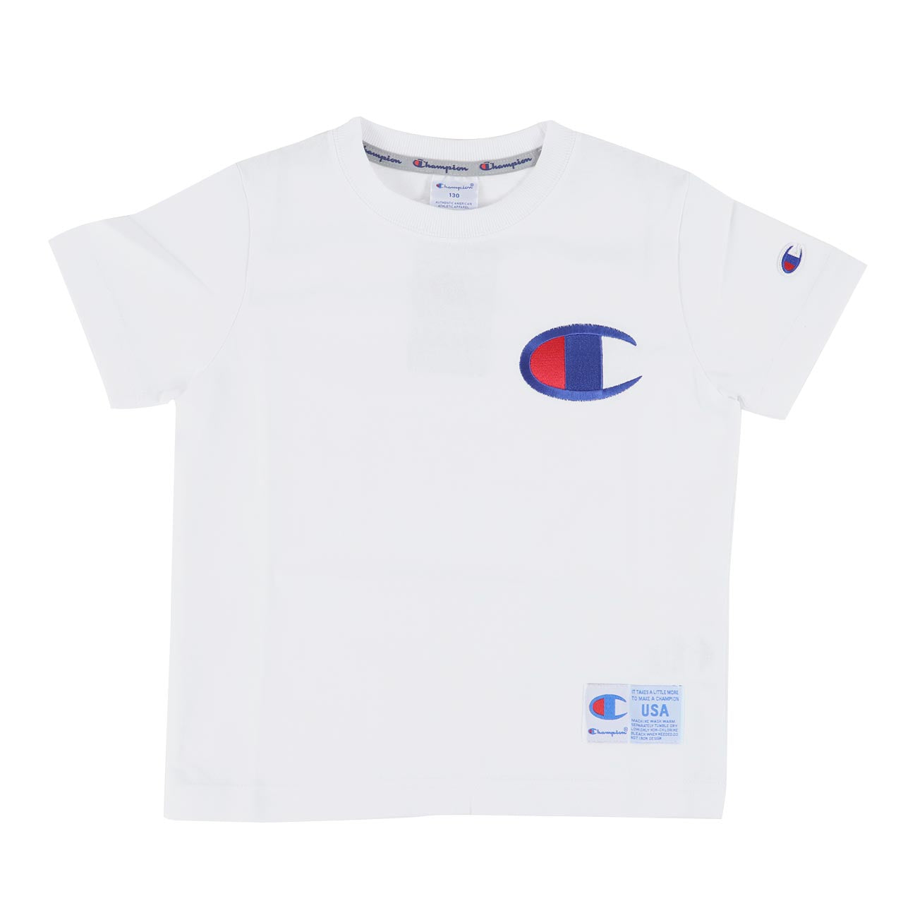 チャンピオン キッズ Tシャツ 100cm～140cm tシャツ 半袖 ロゴt 男の子 