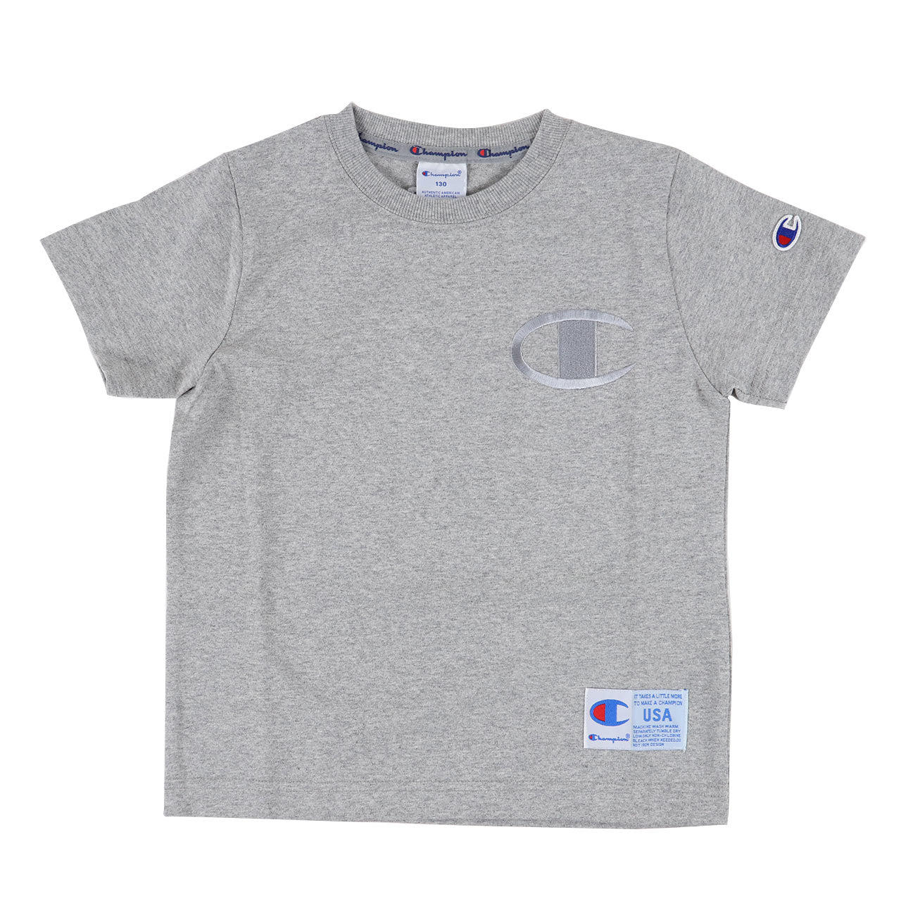 チャンピオン キッズ Tシャツ 100cm～140cm tシャツ 半袖 ロゴt 男の子 