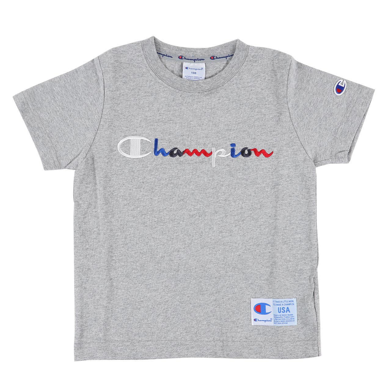 チャンピオン キッズ Tシャツ 100cm～140cm tシャツ 半袖 ロゴt 男の子 