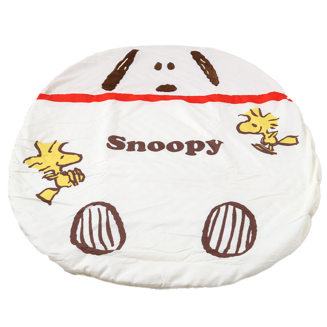 お昼寝布団 幼児 おひるね こども 円 丸い 家 おうち 敷き布団 掛け布団 起毛 スヌーピー ミッフィー 洗える 西川 約120cm×100cm 子供 キッズ 保育園