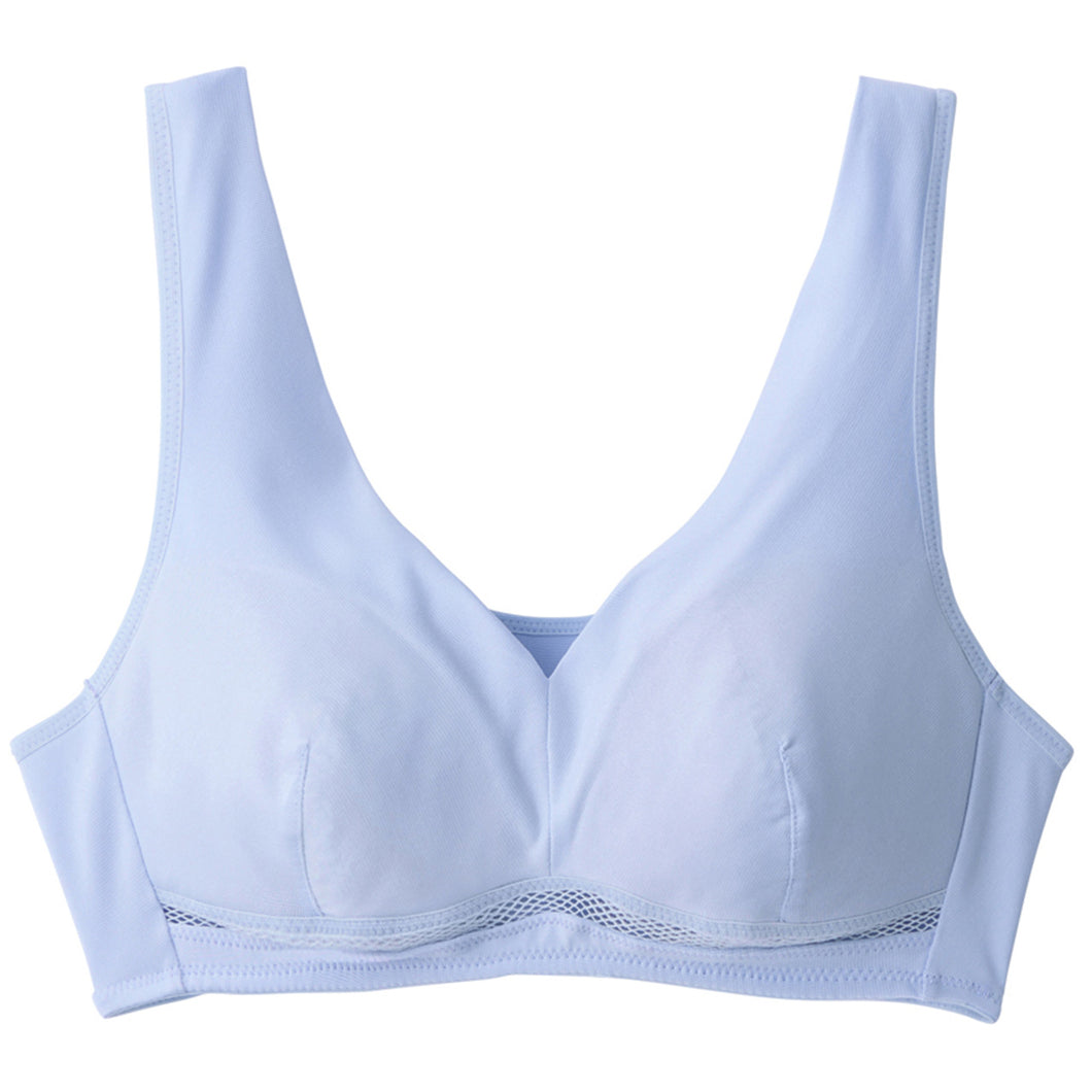 グンゼ クールマジック ノンワイヤーブラ 蒸れない 春 夏 M～LL メッシュ ムレにくい 通気性 吸汗速乾 夏用ブラジャー 楽ちん リラックス インナー 下着 締め付けない GUNZE レディース 快適 (在庫限り)